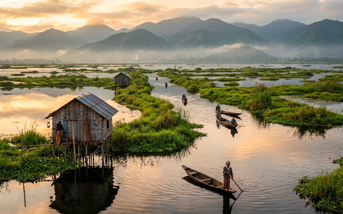 Loktak Lake Travel Guide: Floating Phumdis and Sangai Deer