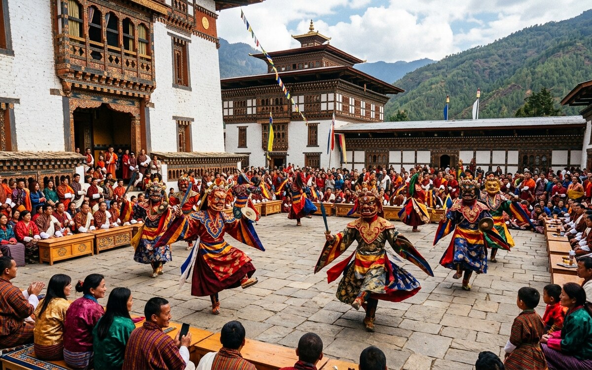 Paro Tshechu Festival Guide: Bhutan's Most Spectacular Masked Dance Festival